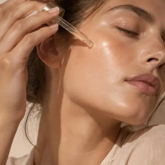 Evening routine with serum
